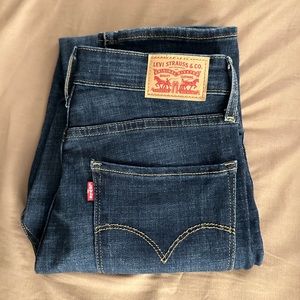 Levi’s Dark Wash 721 High Rise Skinny Jeans